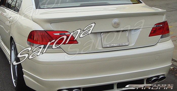 Custom BMW 7 Series Trunk Wing  Sedan (2005 - 2008) - $460.00 (Manufacturer Sarona, Part #BM-047-TW)